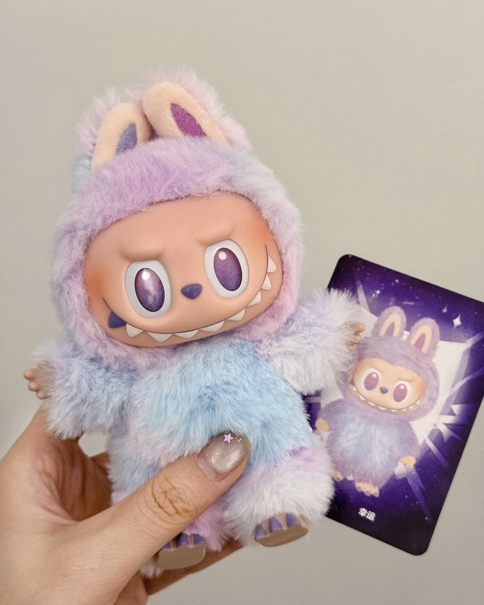Labubu Keychain “Luck” – A Pink and Blue Charm for Collectors