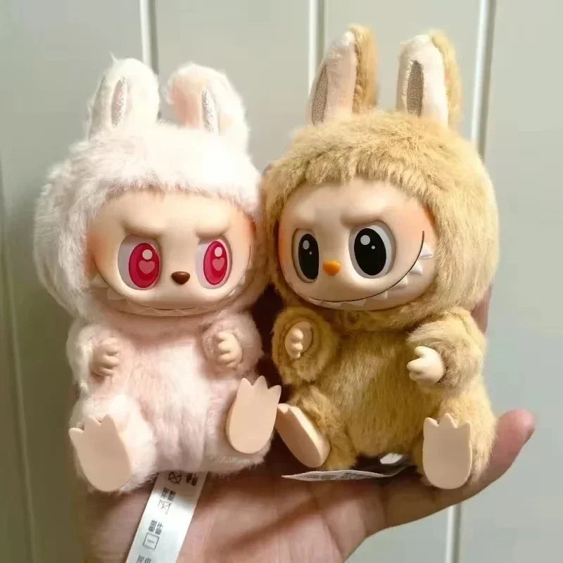 Labubu Monster Kawaii Pink Plush Keychain